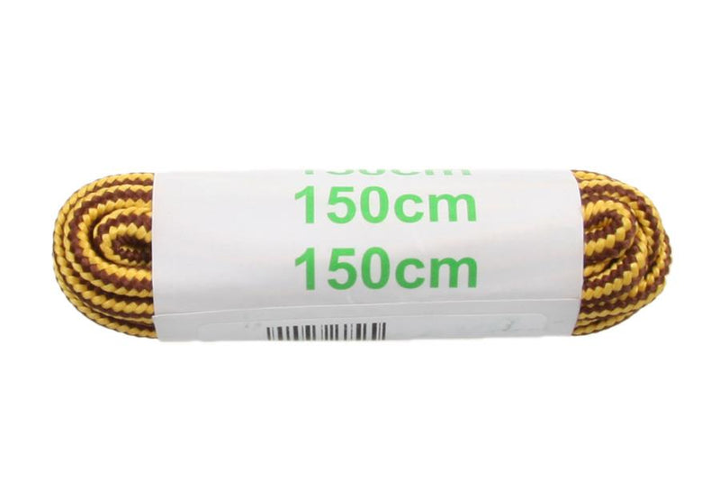 CORDED LACE BROWN/YELLOW 150CM